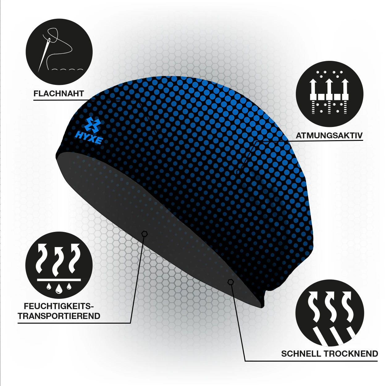 HYXE Beanie Bluedropend 2 HYXE Beanie Bluedropend – Bild 2