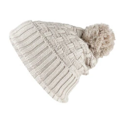 Buff Knitted & Polar Fleece Hat Airon Mineral Grey