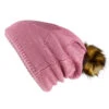 Buff Knitted & Polar Fleece Hat Stella Heather Rose