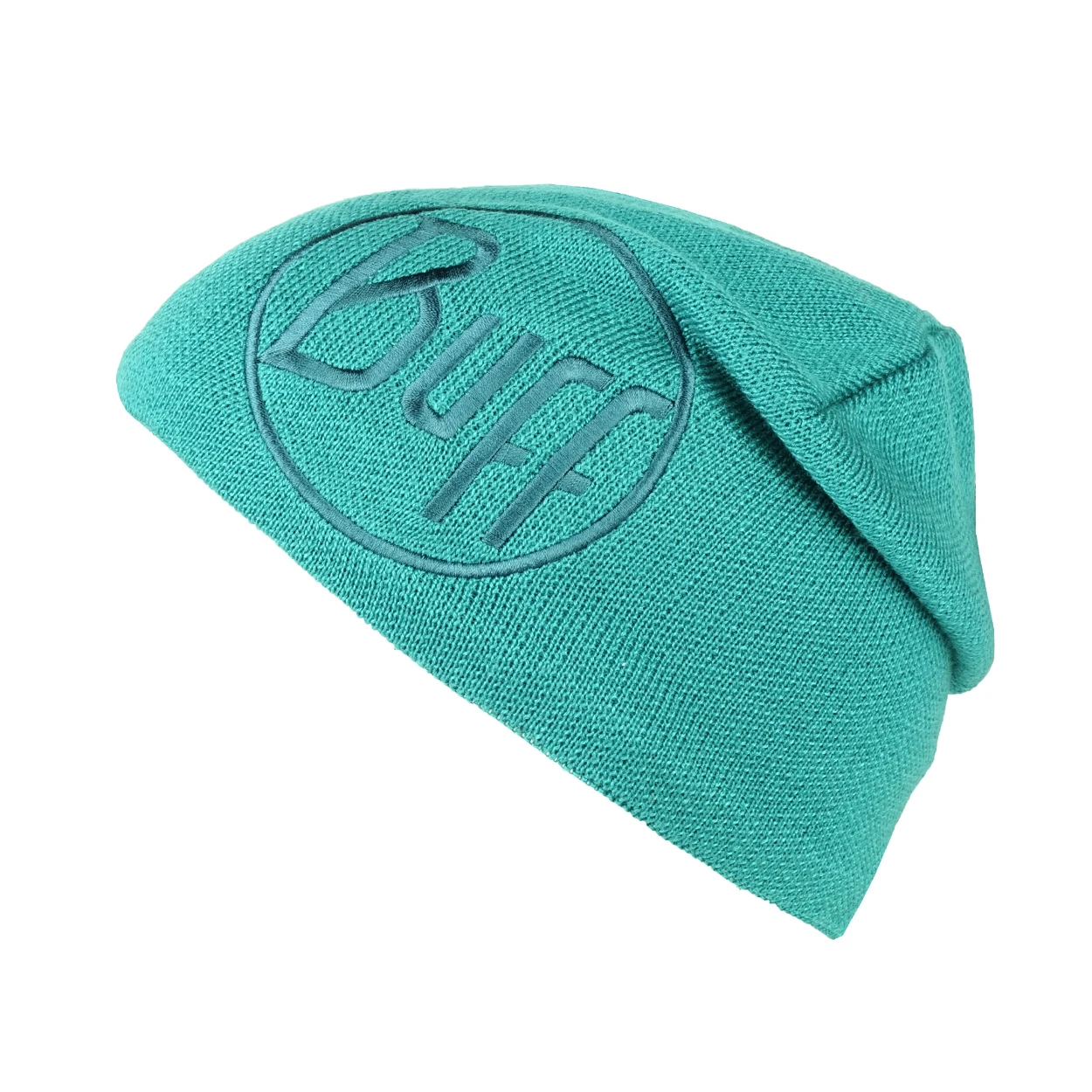 Buff Knitted & Polar Hat Solid Logo Turquoise 1 Buff Knitted & Polar Hat Solid Logo Turquoise