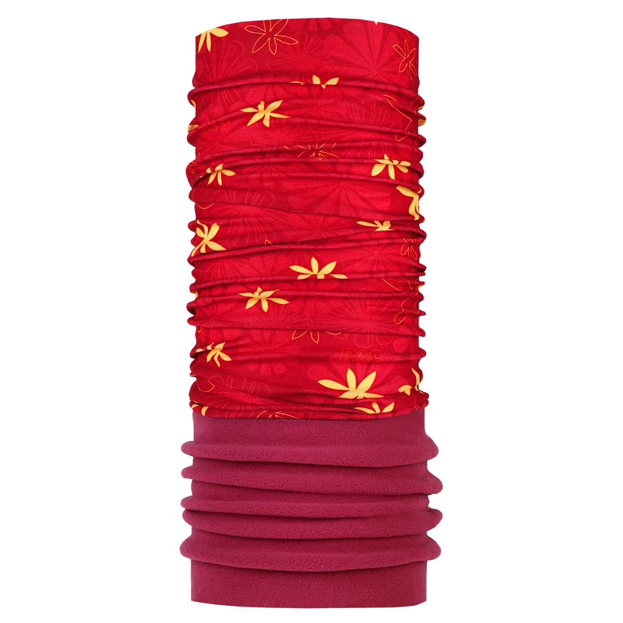 P.A.C. PAC Fleece Red Flowers 1 P.A.C. PAC Fleece Red Flowers
