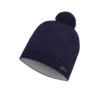 P.A.C. PAC Iriwi Merino Pom Beanie Navy