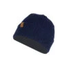 Buff Knitted Hat Kort Night Blue