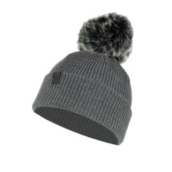 Buff Knitted Hat Kesha Grey