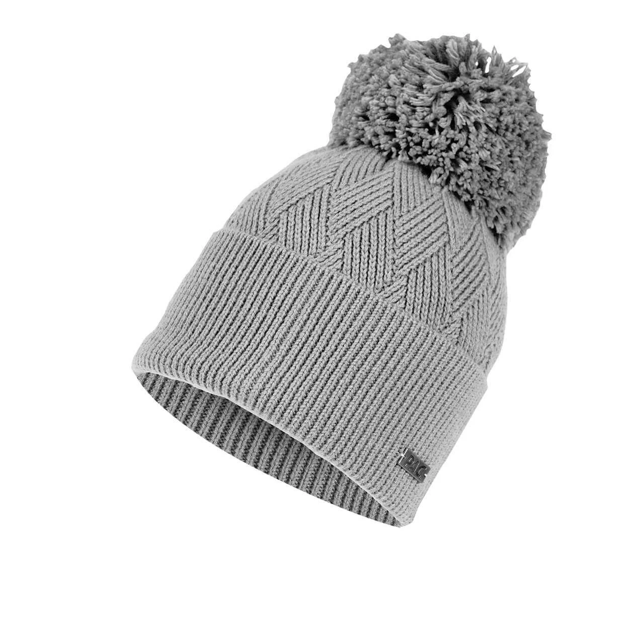 P.A.C. PAC Kenye Merino Pom Pom Beanie - Grey 1 P.A.C. PAC Kenye Merino Pom Pom Beanie - Grey