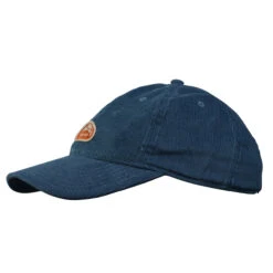 Buff Baseball Cap Patterned Solid Blue
