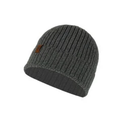 Buff Knitted Hat N-Helle Grey Castlerock
