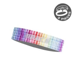 P.A.C. PAC Recycled Slim Seamless Mesh Headband Clear White-Colorsia