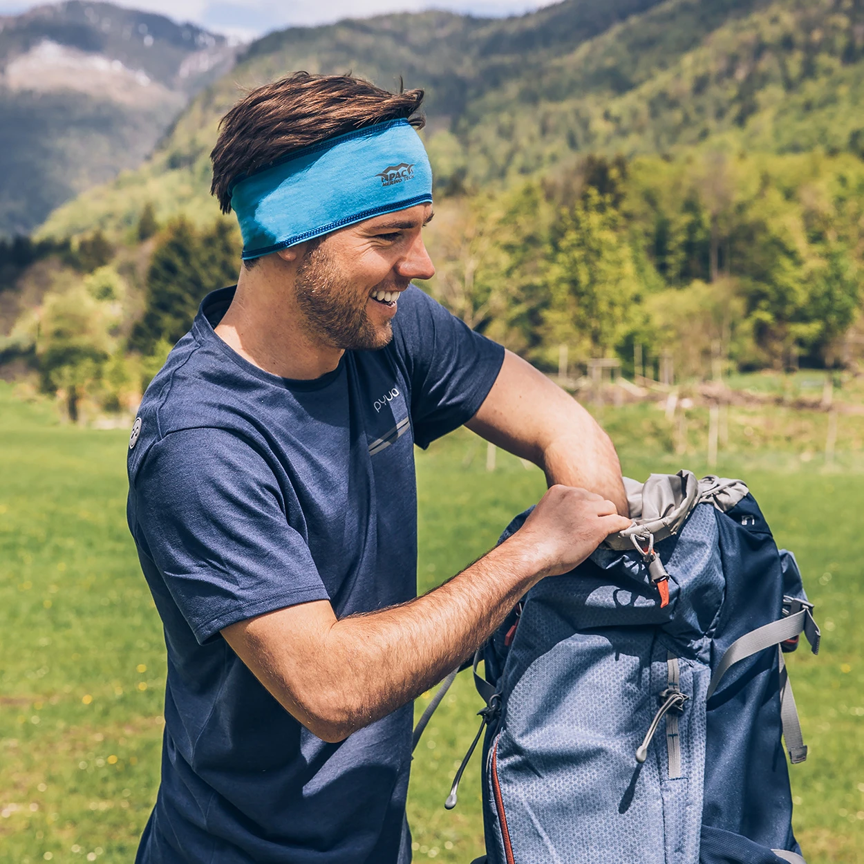P.A.C. PAC Merino Tech Headband Mali Blue 5 P.A.C. PAC Merino Tech Headband Mali Blue – Bild 5