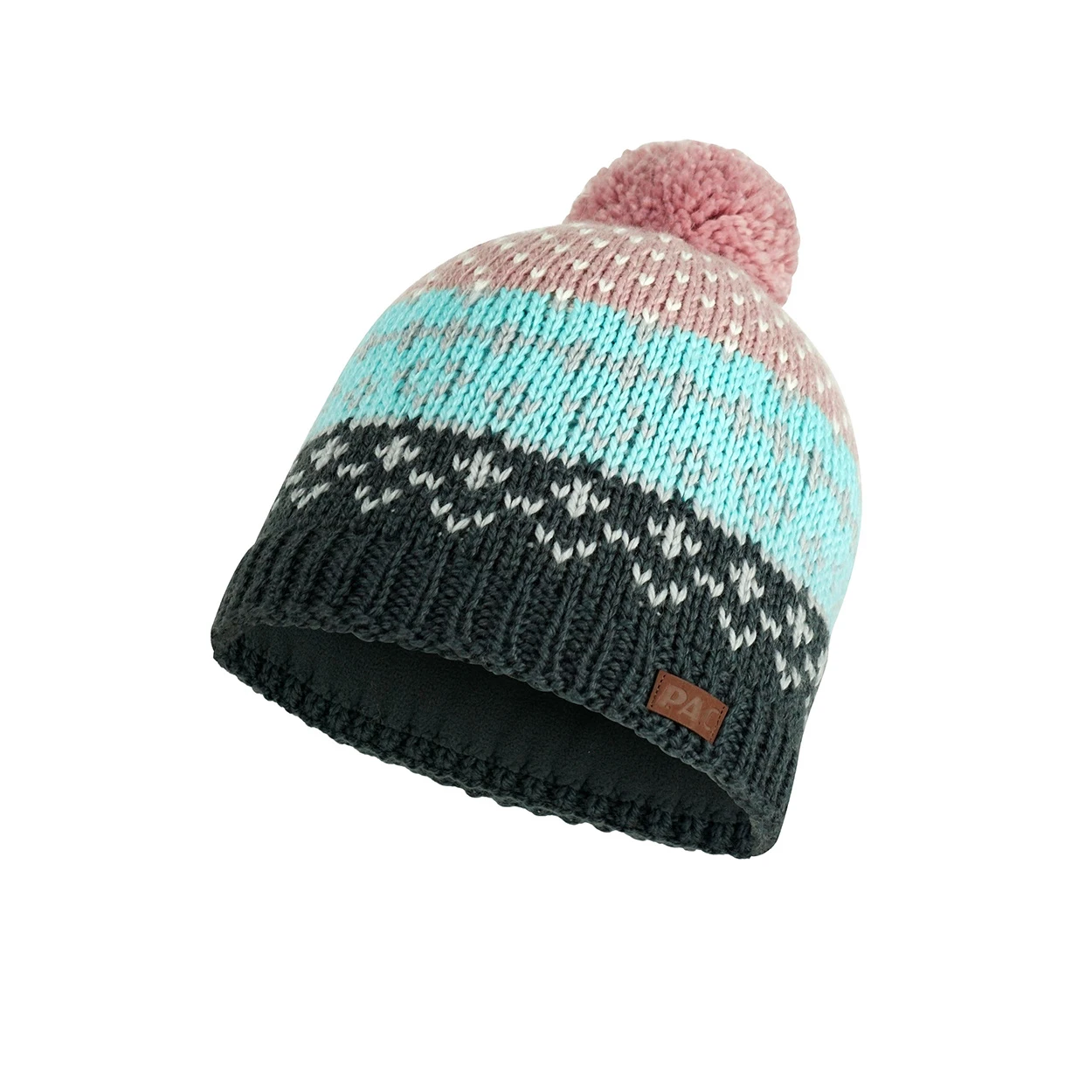 P.A.C. PAC Lidda Pom Beanie Rose 1 P.A.C. PAC Lidda Pom Beanie Rose