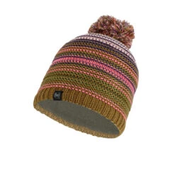 Buff Knitted & Fleece Band Hat Neper Rosé