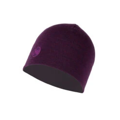Buff Heavyweight Merino Wool Hat Purplish Multi Stripes