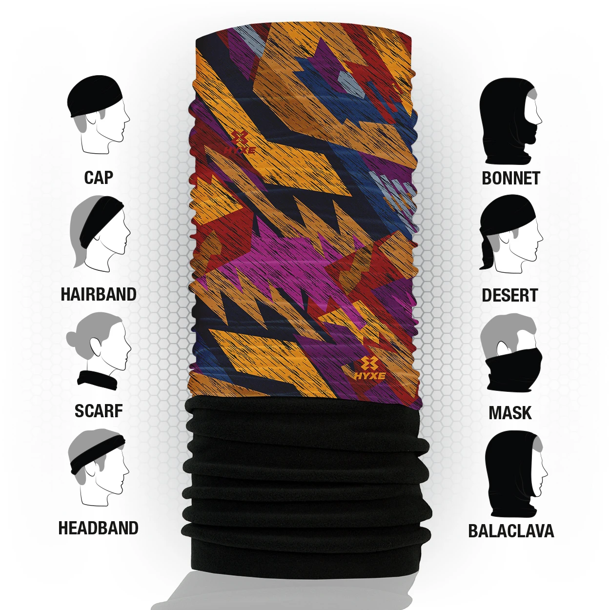 HYXE Fleece Oldcolourful 4 HYXE Fleece Oldcolourful – Bild 4